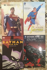 Lot of 4 DC Comics Deluxe editions Superman, Batman HCs picture