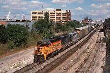 Duplicate Train Slide B&O Chessie GP-40 #4208  09/1986 Akron Ohio picture