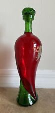 Chile Caliente Tequila Empty Bottle Red Chile Pepper 750ml 13” Tall picture
