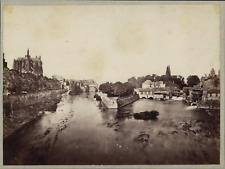France, Metz, View taken from the Pont Saint-Georges vintage albumen print album print print picture