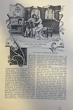 1895 Legend of Abelard and Heloise illustrated picture