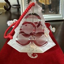 Waterford Crystal 1999 12 Days Of Christmas 5 Golden Rings Case Bag Look picture