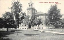 BANGOR, MI Michigan   PUBLIC SCHOOL  Van Buren County   c1910's Postcard picture