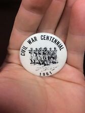 VINTAGE Old Civil War Centennial 1861-1961 Pin Back Button 100 Year Anniversary  picture