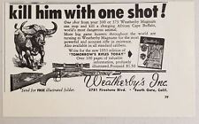 1953 Print Ad Weatherby Magnum Big Game Rifles South Gate,CA picture