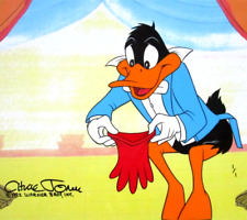 SIGNED CHUCK JONES Daffy Duck LIMITED 1 / 1  WARNER BROTHERS ANIMATION CEL glove picture