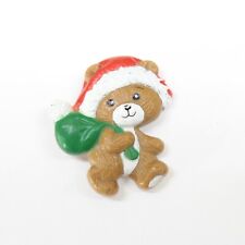 RUSS Christmas Teddy Bear w/ Presents Bag Pin Lapel Enamel Collectible picture