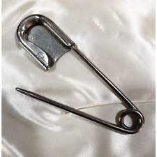 Vintage KD Large Metal Military Laundry Bag Safety Pin, Horse Blanket Kilt Pin picture