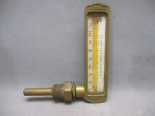 Vintage Brass Moeller Boiler Temperature Gauge Richmond Hill NY Steampunk picture
