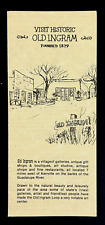 1970s Historic Old Ingram Village Shops Ohio Vintage Travel Brochure Tourist Map picture