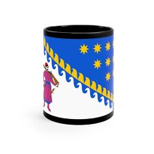 Flag of Dnipropetrovsk Oblast Ukraine - Black Coffee Cup 11oz picture