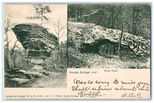 1906 Natural Bridge Rocks Eureka Springs Arkansas AK Posted Vintage Postcard picture