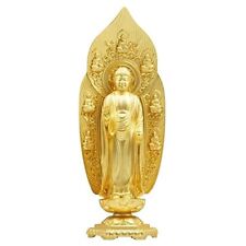 Yakushi Nyorai Gold Plating Finish Alloy Buddha Statue #KU0859 picture