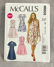 McCall’s #M6503 Size E5 (14, 16, 18, 20 & 22) 4 Dress Styles Uncut picture