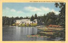HENDERSON, NC North Carolina  LAKESIDE INN~Lake Osceola  1949 Curteich Postcard picture