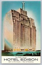 Postcard New York Hotel Edison Broadway Unposted Chrome picture