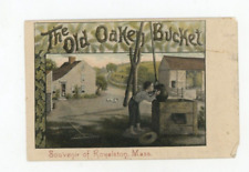Vintage Postcard MASSACHUETTS   THE OLD OAKEN BUCKET   ROYALSTON  UNPOSTED UDB picture