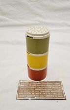 Vtg Tupperware Stacking Spice Container Shakers 1308 Harvest Colors Labels NOS picture