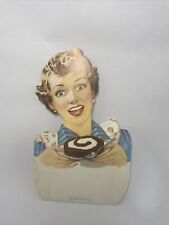 Stand Up CAKE ROLL ADVERTISING SIGN NEWLY WEDS BAKING CO. picture