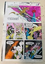 WEIRD WAR TALES #66 ART original color guide 1978 STUNNING WILD PAGE DRAGON picture