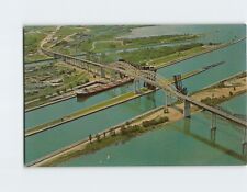 Postcard Sault Ste. Marie International Bridge North America picture