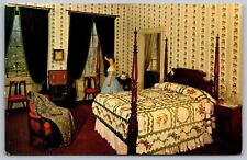 Wheatland Lancaster Pennsylvania James Buchanan Restored Home Bedroom Postcard picture