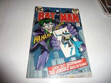 BATMAN #251 DC Comics 1973 Classic NEAL ADAMS JOKER Cover VG- 3.5 Complete Copy picture