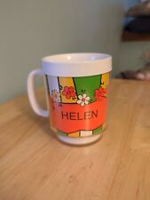 1970s VTG Thermo Serv Plastic Insulated Coffee Mug Cup  Personalized for Helen picture