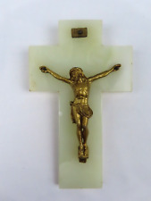 Jesus Christ Wall Crucifix in Golden Rule on Granite Devotional Object picture