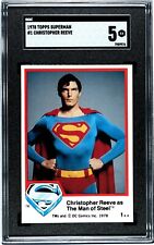 1978 Topps Superman The Movie Christopher Reeve #1 SGC 5 picture
