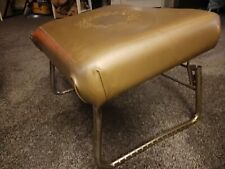 VIntage 1960 70's Mid Century Modern Ottoman Foot Stool PEARL WICK LEG LOUNGER picture