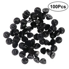 100PCS Clutch Rubber Pin Backs Keepers Tie Tack Lapel Pin Backing Holder Clasp  picture