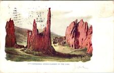 1904, Cathedral Spires, GARDEN OF THE GODS, Colorado Embossed Postcard picture