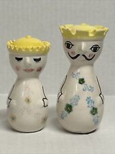 Vintage King and Queen Salt and Pepper Shakers Set Made in Japan picture