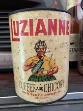 Vintage Luzianne Coffee Chicory 1LB Tin Can New Orleans Antique picture