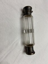 Antique Victorian Double Ended Silver Scent/Perfume Bottle-Clear Glass picture