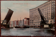 Vintage Postcard 1909 Jack Knife Bridge, Chicago, Illinois (IL) picture
