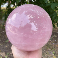 3660g Natural Hot Pink Rose Quartz Sphere Crystal Ball Reiki Healing picture