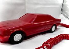 Vintage 1985 Home-phone Car Telephone Porche Red Sport Car Auto Pulse ~Mint~ picture