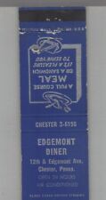 Matchbook Cover - Edgemont Diner Chester, PA picture