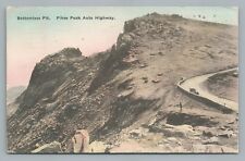Bottomless Pit—Pikes Peak Auto Highway—Antique Handcolored—Colorado Springs 1926 picture