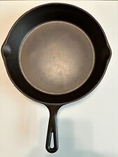 Vintage OLD LODGE No. 8 SKILLET, 3 Notch Heat Ring,  CLEANED  RESTORED VERY NICE picture
