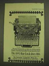 1893 Columbia Bar-Lock Typewriter Ad - Does This picture
