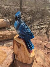 Chainsaw Carved Blue Jay picture