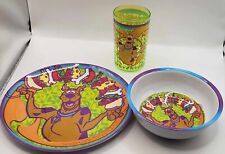 Zak Designs Set Of Scooby-Doo Plate+Bowl+Cup picture