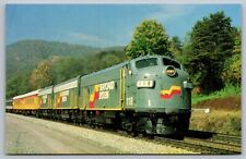 Postcard RR Seaboard System's F-Units 118 117 119 LOCOM West Virginia c1980  E11 picture