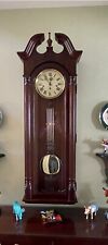 Sligh Canterbury Triple Westminster Chime Wall Clock 0777-1-AN Andover Cherry picture