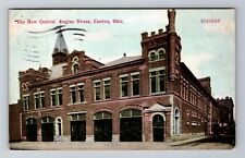 Canton OH-Ohio, Fire Dept. Central Engine House, Antique Vintage c1911 Postcard picture