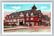 Joliet IL-Illinois, Woodruff Hotel, Advertising, Vintage Postcard picture