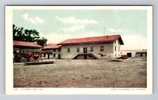 Sacramento CA-California, Sutter's Fort, Antique Vintage Souvenir Postcard picture